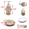 LUANT 4 Pieces Bathroom Accessory Set Including Tumbler, Toothbrush Holder,