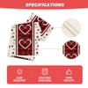 Artoid Mode Buffalo Plaid Love Hearts Valentine's Day Table Runner,