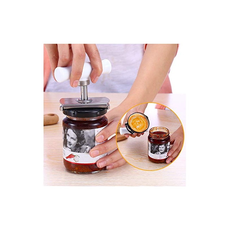 Jar Opener Multifunction Adjustable for 1-4 inches Bottle Can, Stainless