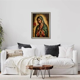 QAZWSX DIY 5D Diamond Art Kits Painting for Adults Our Lady of Guadalupe Half Body Portrait Religious 30x40cm/12x16inches