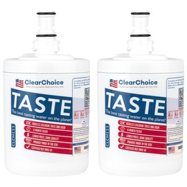 Clear Choice Taste Filter Replacement for Whirlpool 8171413 WFI-NL200 Filter Compatible with 2204324 2204326 2206039 2206048 Refrigerator Water Filter, NSF/ANSI 42, Box of 2, Made in the USA