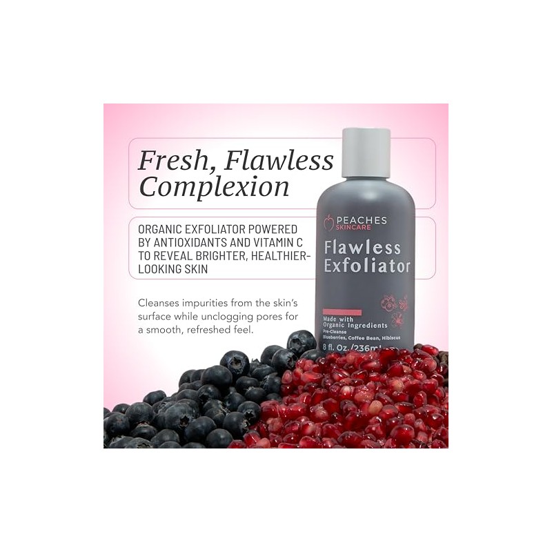 Exfoliante facial con arándano, grano de café, vitamina C y