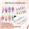 3D Flower Summer Press on Nails Medium Almond Fake Nails