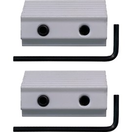 NU-SET Lock | Tamper Resistant Sliding Window Lock | Double Hex Screw Window Lock for Window Security | Home Improvement & Door Hardware, 2 Packs, White