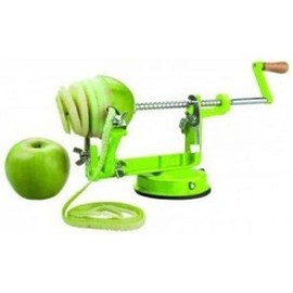 IBILI 3 in1 Apple Peeler Slicer Coring Machine Cutter Dicer Fruit Corer Kitchen Potato, Silver/Green, 33 x 20 x 15 cm