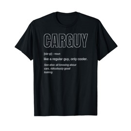 Funny Car Guy Tshirt Gift Neon Car Guy Definition T-Shirt