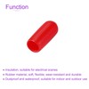 DMiotech 100pcs 4mm ID Red Rubber End Cap Bolt Protector