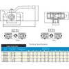Uzman-Versand 3 Way 1/2 Inch Ball Valve L Type Bore