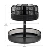 Mind Reader 2-Tier Snack Carousel, Countertop Organizer, Snack Tray, Breakroom,