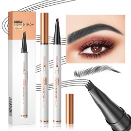 2024 New Waterproof Microblading Eyebrow Pen, 3D Microblading Eyebrow Pencil, 4-Tip Microblading Eyebrow Pen, Long-lasting Natural Makeup Fine Stroke Magic Eyebrow Pencil