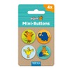 Trötsch Die Maus Mini-Buttons 4er Set: Mini-Buttons Die Maus Ansteckbuttons