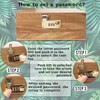 TMKEFFC Large Wooden Box with Combination Lock,Humidity Meter,Removable Tray,10 Light-safe