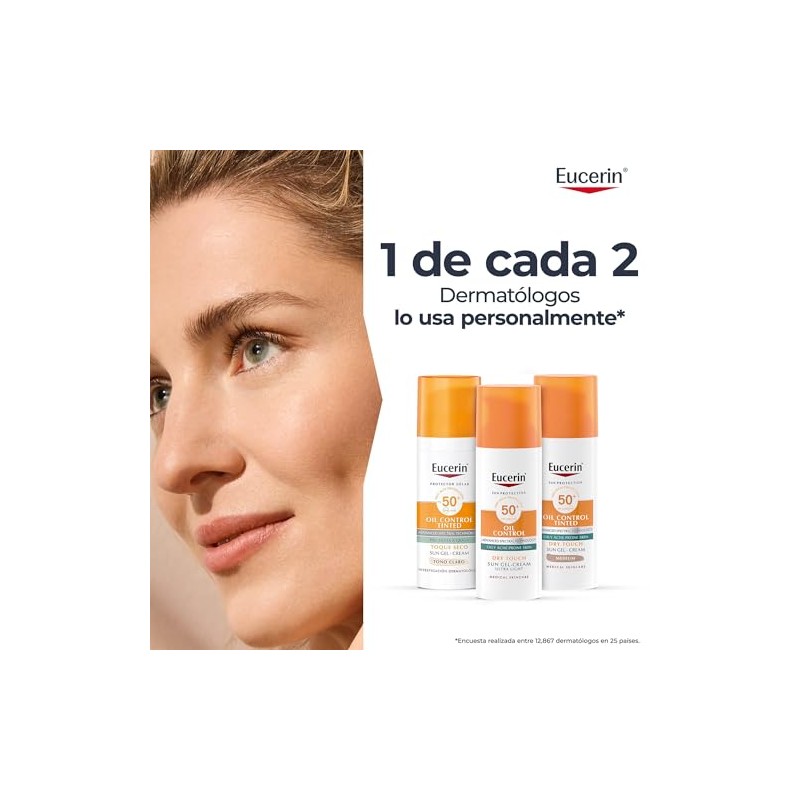 Eucerin Eucerin Sun Oil Control Fps 50+ Tono Claro 50Ml