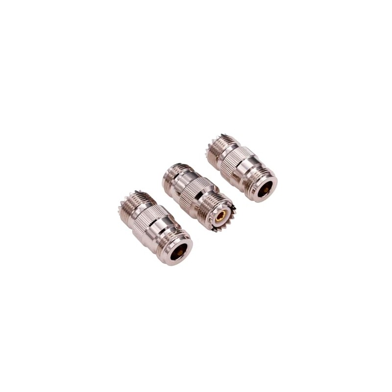 Yuelulala 3pcs UHF Female SO239 Jack to N Female Jack