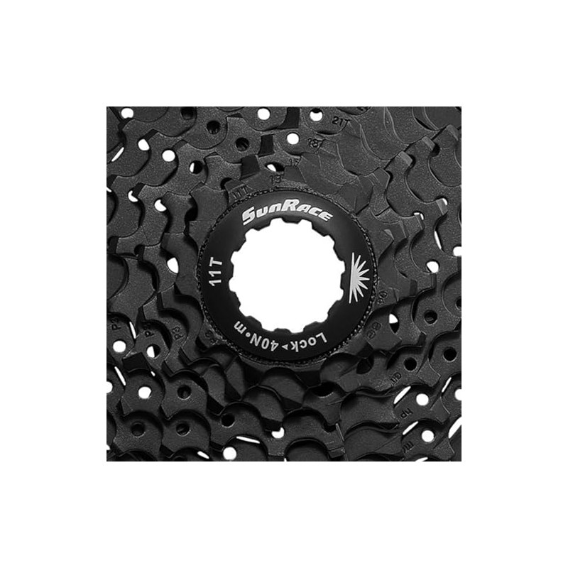 SUNRACE Cassette de Piñones Montaña MS 10P 11/46D Negro Cajita