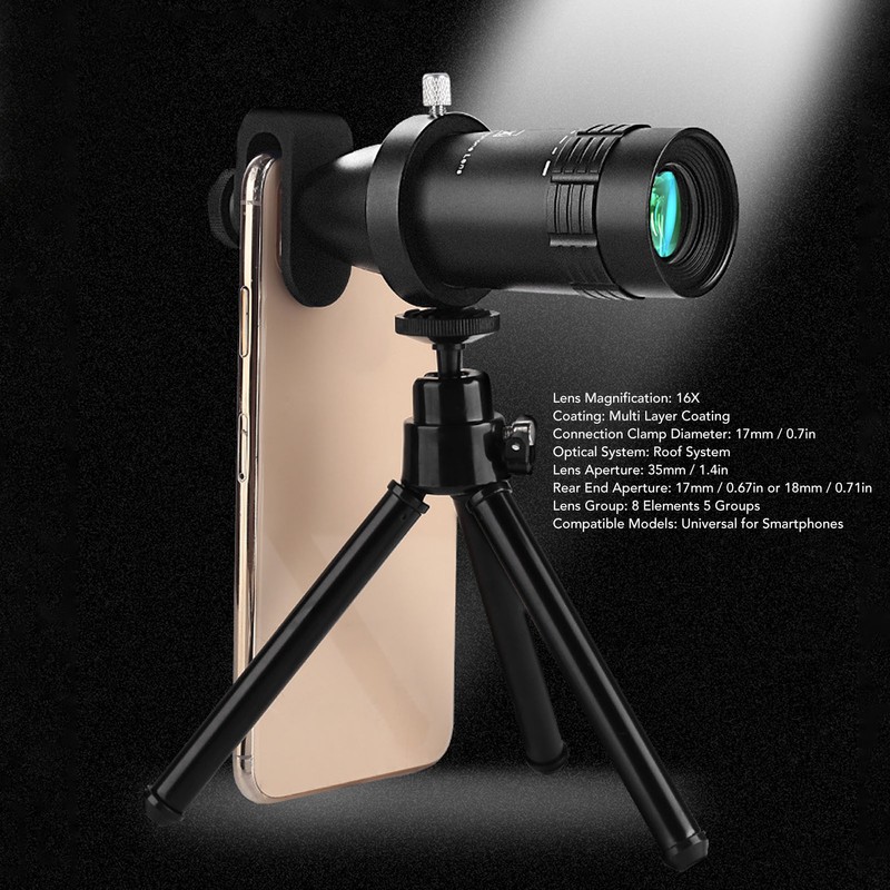 16X Phone Telephoto Lens Cell Phone Camera Lens Kit Multi