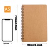 XNJIHWA 2 Packs A5 Spiral Paper Notebook Lined Spiral Kraft