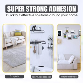 EZ Cut by Alien Tape Easy Cut Double-Sided Mounting Tape, 10ft - Pre-Cut Grids for Hassle-Free Cutting, Strong Adhesive, Multi-Surface Use, No Scissors Needed, Perfect for Home & Office Projects