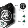 Alfa Romeo 21818 Quadrifoglio Verde Sticker for Car Instrument Panel,