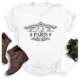 LUXVEER Women's Short Sleeve T Shirts Graphic Tees Crewneck Casual Loose 2025 Summer Boho Flowy Tunic Tops White