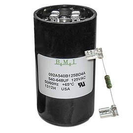 540-648 uF x 110 125 VAC - BMI/USA Start Capacitor # 092A540B125BD4A with Bleed Resistor