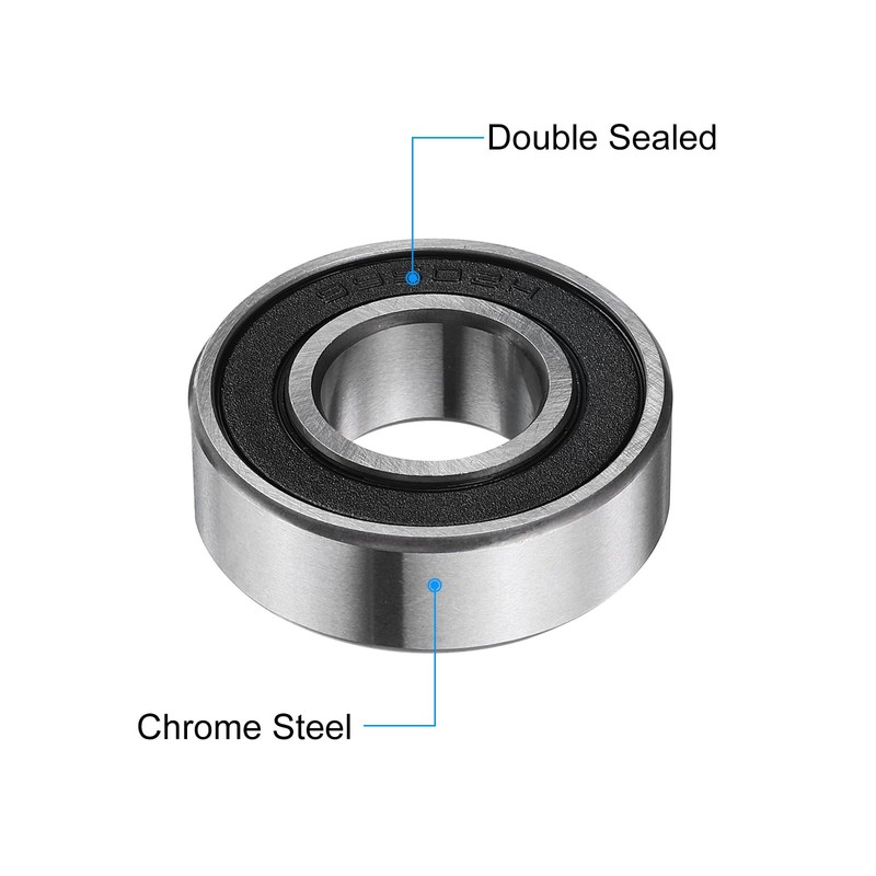 uxcell 2pcs 99502H-2RS Deep Groove Ball Bearings 5/8 x 1-3/8
