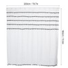 Elegant Black and White Polyester Bathroom Shower Curtain Waterproof Mildew