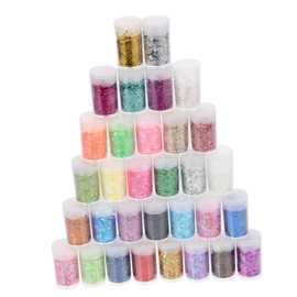 Hohopeti Nail Glitter Sequins for DIY Manicure Decoration Shiny Iridescent Craft Sequins for Fingernail Art for Parties and Festivals