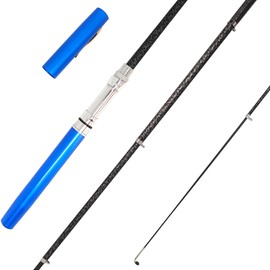 Portable Small Pen Fishing Rod Spinning Reel Combos, 38" 55" Compact Telescopic Fish Pole Kits for All Season Fishing in Rivers, Lakes, Ice, etc. (Pen Fishing Rod and Reel, 38inches / 100cm)