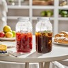 eleganttime 64 oz Mason Jar Wide Mouth 3 Pack,Large Half