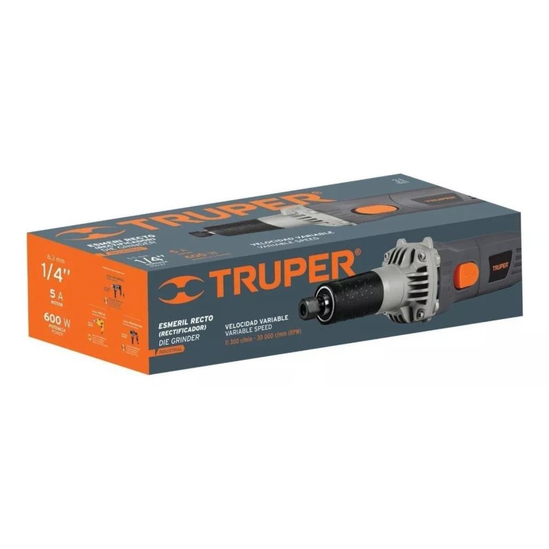 Truper Esmeril Recto (rectificador) Industrial 1/4 , Truper 16871 Color