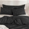JELLYMONI 2 Pack Black Pillowcases King Size, Soft Microfiber Geometric