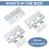 3 Pack Door Hinges for Combination Doors Replacement for Elixir