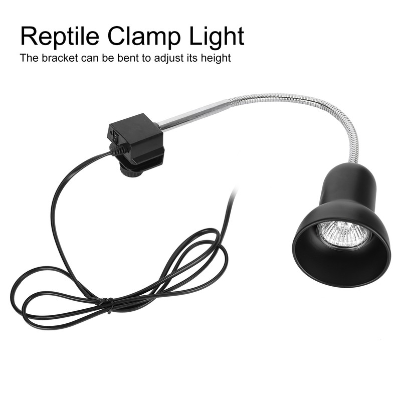 25W Reptile Heat Bulb Clamp Light Set 360 Degree Rotation