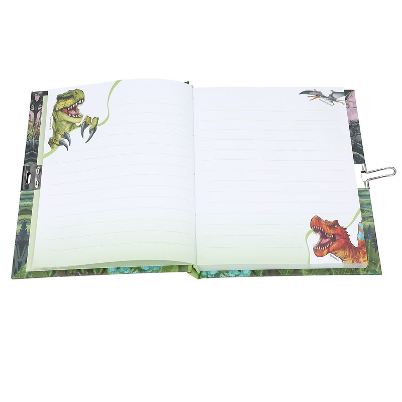 Depesche 13244 Dino World Diary with Lock, Book with Dinosaur
