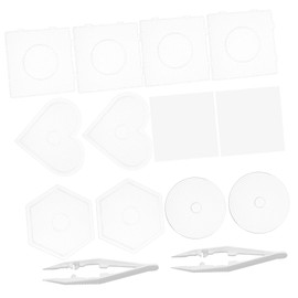 TEHAUX 1set Large Fuse Beads Boards Pegboards Shapes for Creative Crafting Projects and Educational Fun for Boys and Girls and Adults