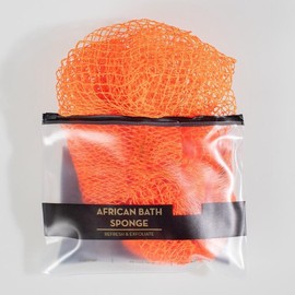 Bellanomi African Exfoliating Net Sponge, Ethically Sourced from Nigeria Bath Sponge Smooth Skin Bath Sponge Shower:_Orange