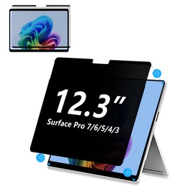 Adeway Privacy Screen Protector for Surface Pro 7/6/5/4/3 12.3 Inch, Magnetic Nano, Anti-Spy, Removable, Blue Light & UV Blocking, Anti-Glare