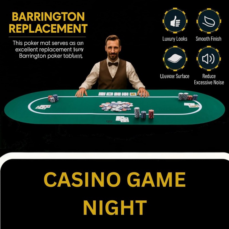 Feltectors Non-Slip Poker Table Mat for Betting and Texas Hold'em