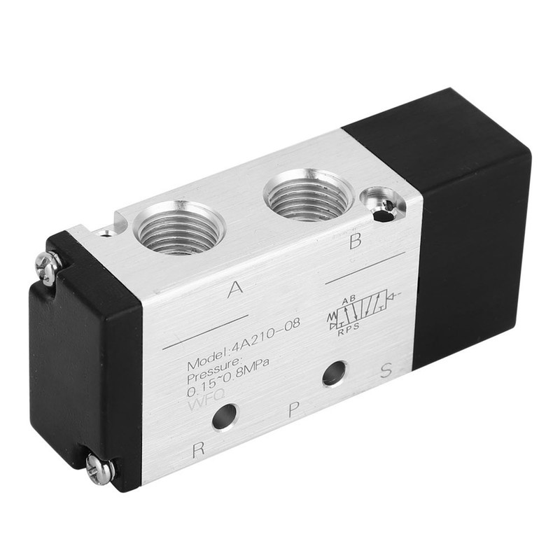 High Quality 4A210-08 2 Position 5 Way Pneumatic Air Valve Inlet/Outlet