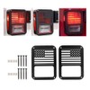 A ABIGAIL Tail Light Cover Compatible with Jeep Wrangler JK/JKU