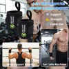 Weightlifting Wrist Wraps with D-Ring for Cable Machines, Lifting Straps