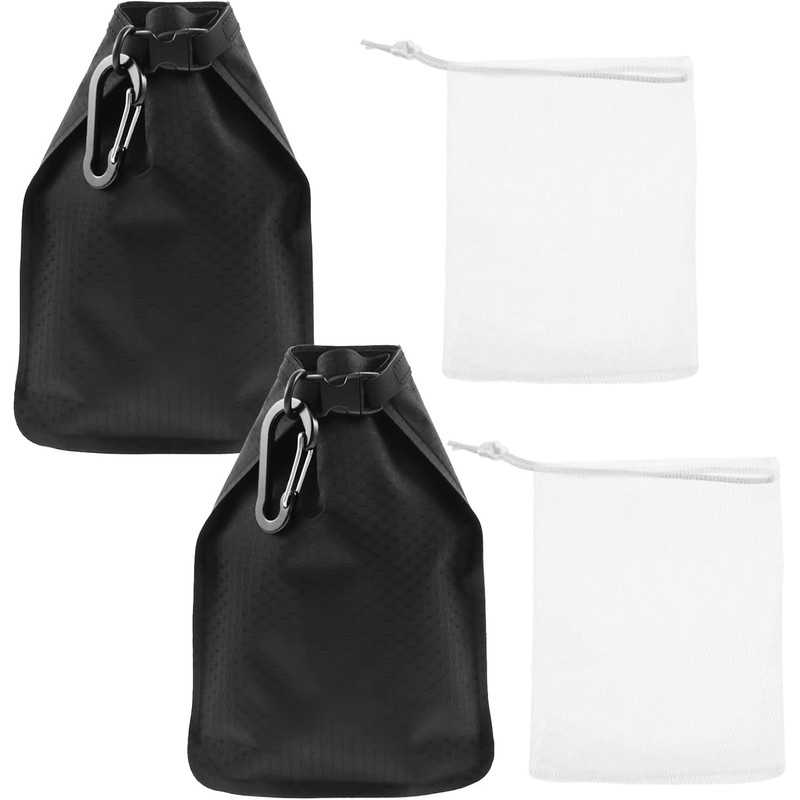 LimCryspp 2 Travel Soap Bag - Waterproof, Leak-Proof, Portable Soap