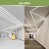 6 Pack Plaster-in LED Channel Recessed Drywall Aluminum Strip Light