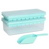 Food-grade Silicone Ice Cube Tray with Lid and Storage Bin