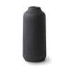 flature Ceramic Vase with Grooves, Large Decorative for Pampas Grass