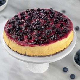 Andy Anand Luxurious Gluten-Free Blueberry Cheesecake, 9 Inch Gift Boxed - Freshly Baked with Real California Cream Cheese, No Preservatives (2 lbs)