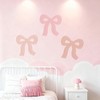Maysing 3 Pcs Boho Bow Wall Decor Pink Bow Nursery