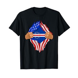 Cape Verde Blood Inside Me | Cape Verde Flag Gift T-Shirt