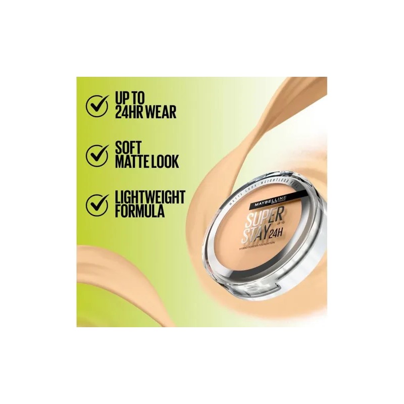 Maybelline Súper Stay 24h Hybrid Powder Foundation Polvo Com